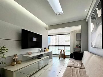 Apartamento de 2 quartos em Boa Viagem mobiliado